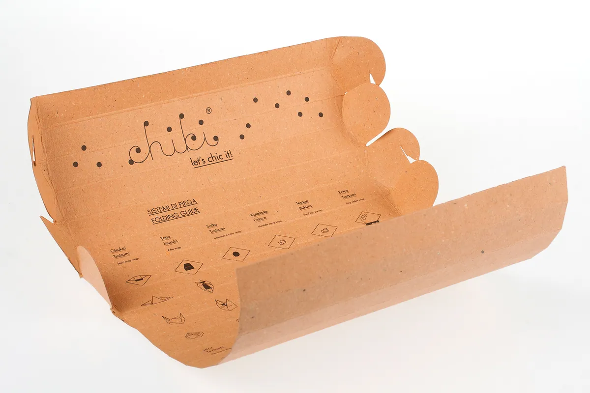 Packaging Chiki aperto
